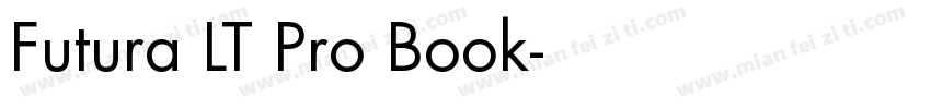 Futura LT Pro Book字体转换
